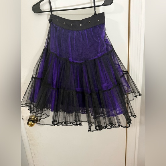 Tripp nyc Dresses & Skirts - Tripp NYC Black and Purple A-Line Skirt